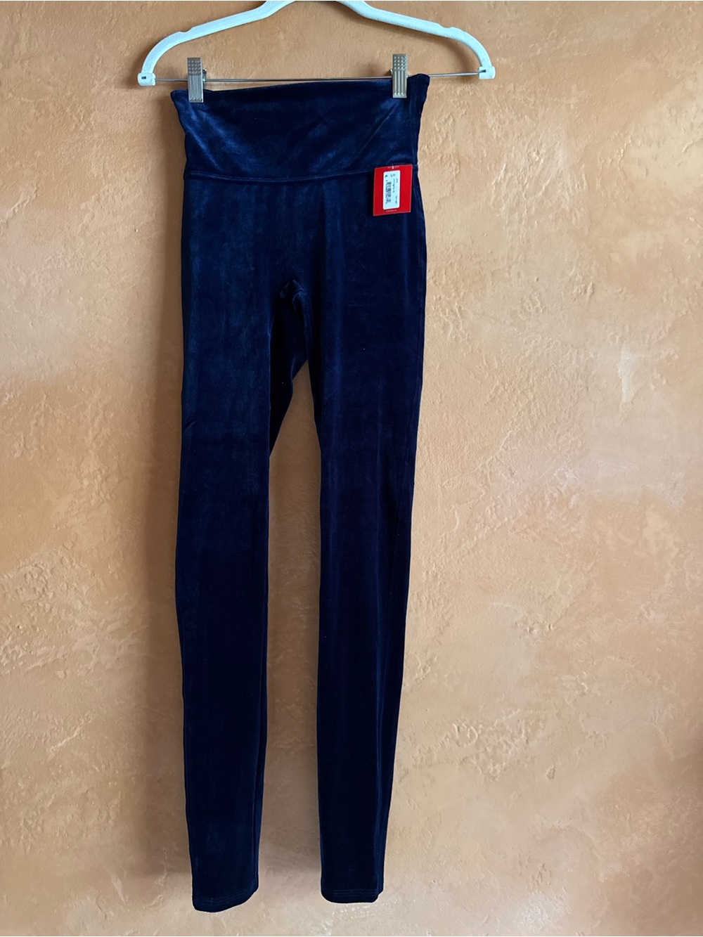 SPANX Velvet Leggings Lapis Night Navy Blue Small NWT